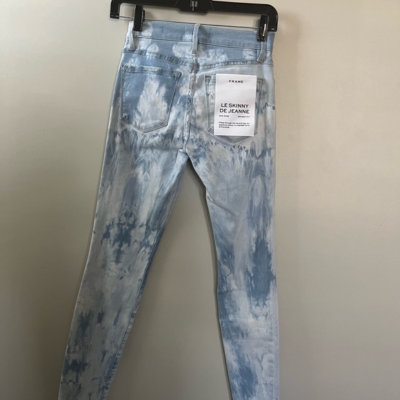 NWOT Frame Le Skinny de Jeanne tie-dye Denim SZ 24 - Picture 4 of 4